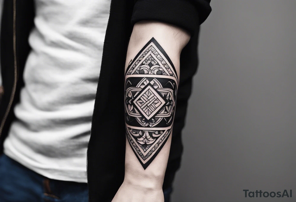 small tattoo on the forearm of a man with the initials MLJ, date of birth 22/09/22 in the style of a moluccan tattoo tattoo idea
