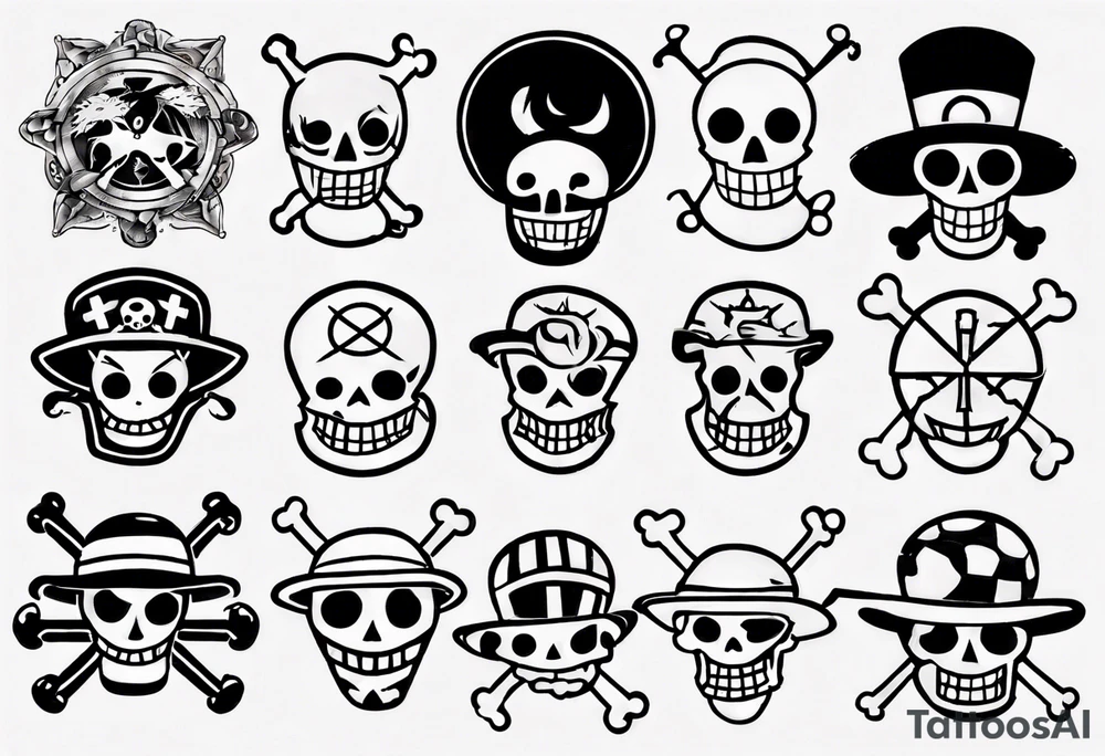 one piece tattoo idea