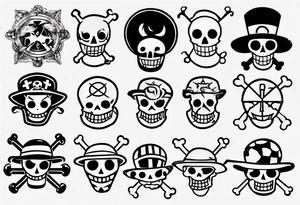 one piece tattoo idea