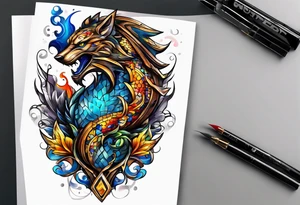 Armored autism tattoo idea