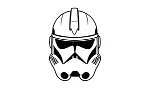 Star Wars clone trooper just a helmet with markings tattoo idea