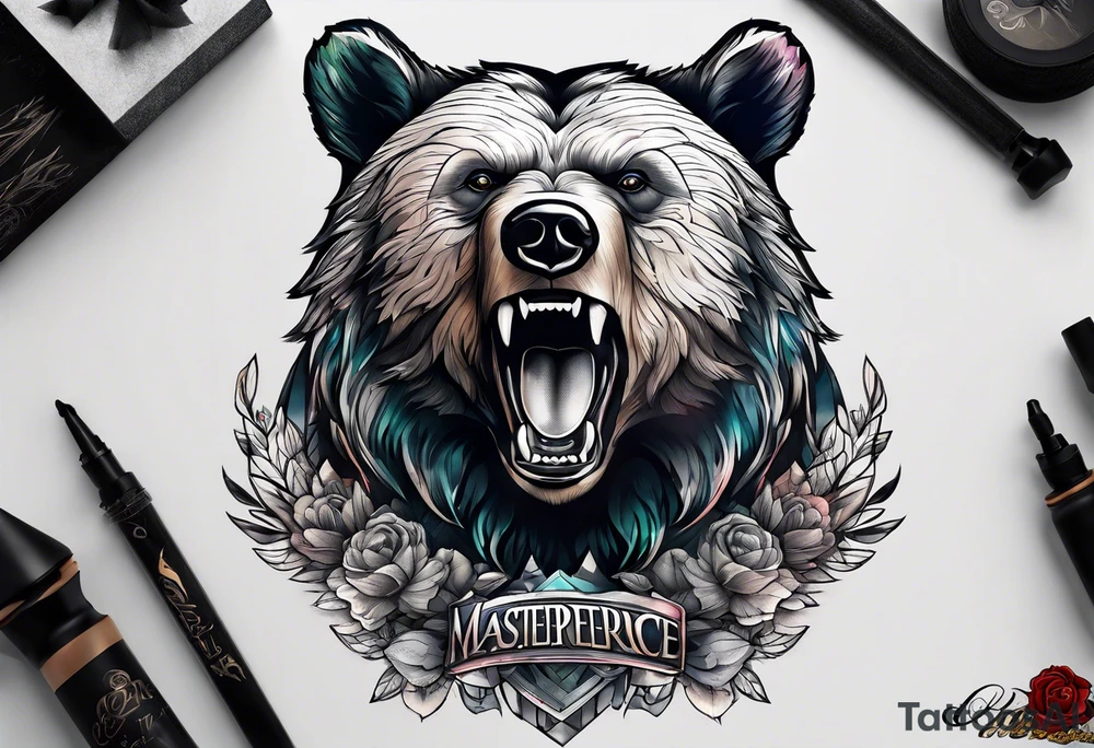 bear mountain tattoo idea