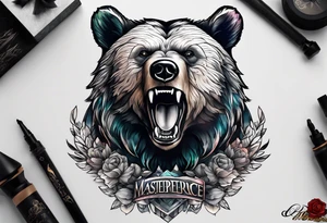 bear mountain tattoo idea