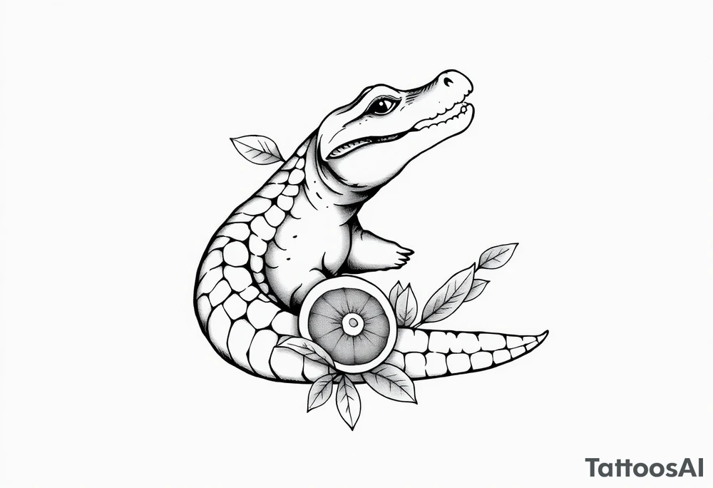gator an oranges tattoo idea