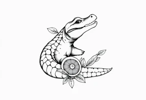 gator an oranges tattoo idea