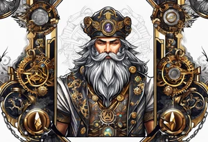 Steampunk zeus tattoo idea