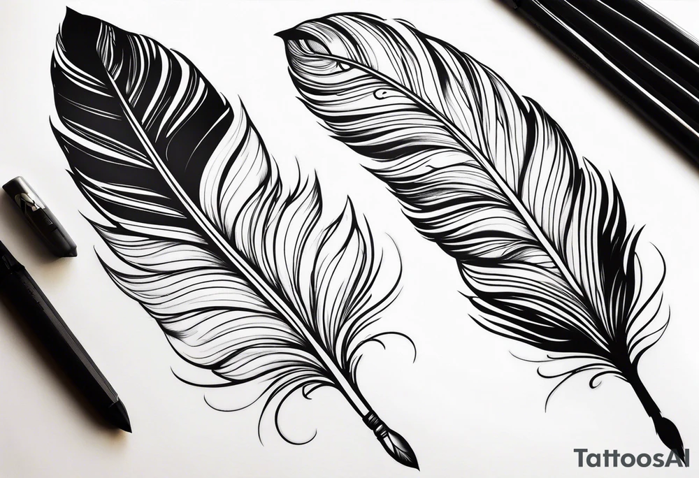 Feather Lightness tattoo idea