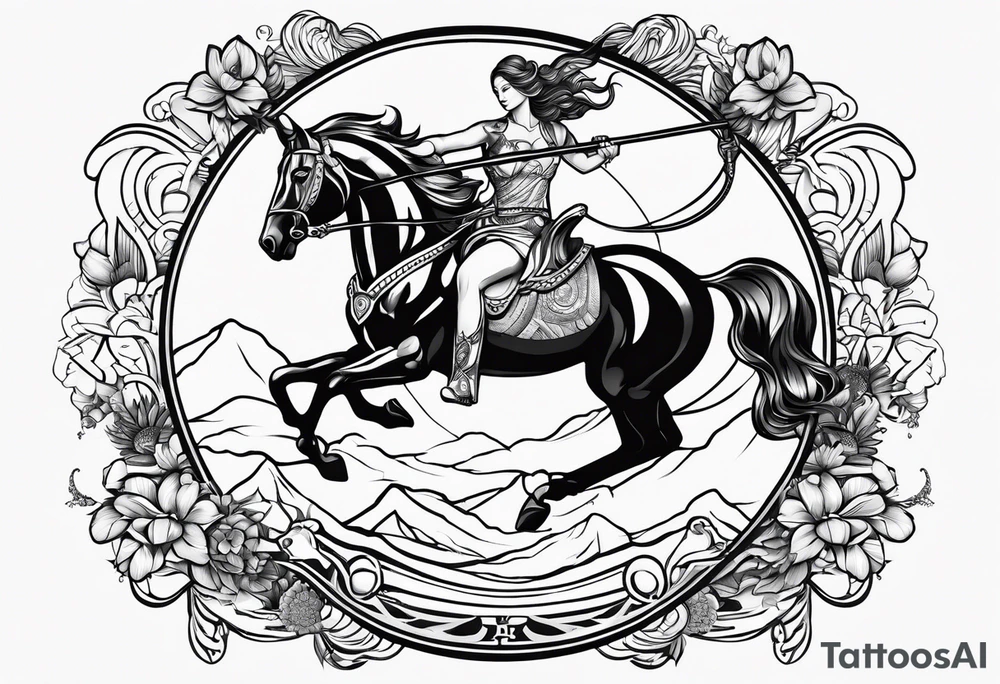 sagittarius, faith, strong tattoo idea