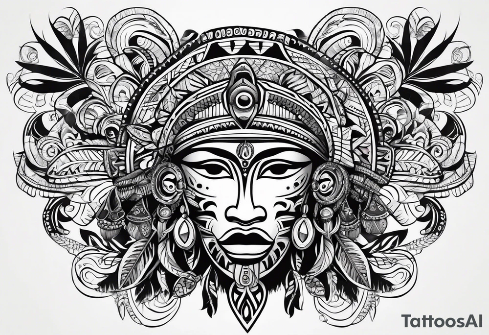 🇵🇷  🇻🇮  🇹🇹 taino tribal art tattoo idea