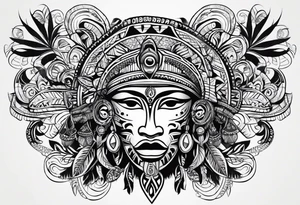 🇵🇷  🇻🇮  🇹🇹 taino tribal art tattoo idea