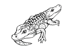 gator an oranges tattoo idea