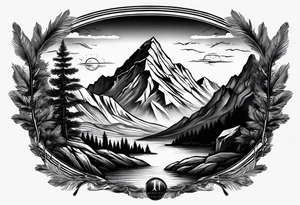 Jeremiah 1:19 tattoo with a mountain tattoo idea