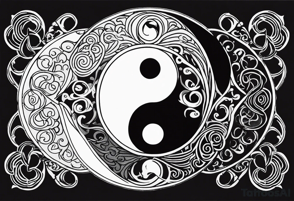 Ying yang tattoo idea