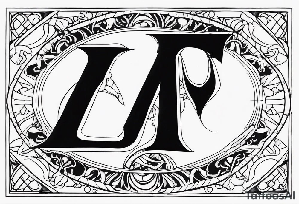 Capricorn and includes the letters JY tattoo idea
