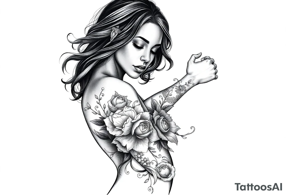 Black woman, survival, blessed tattoo idea