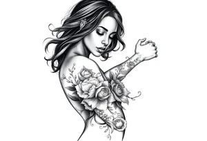 Black woman, survival, blessed tattoo idea