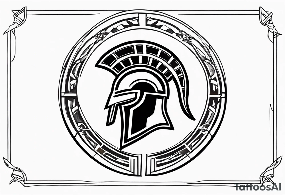 greek spartan symbol tattoo tattoo idea