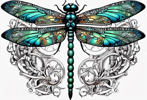 dragonfly made out of wrenches tattoo idea