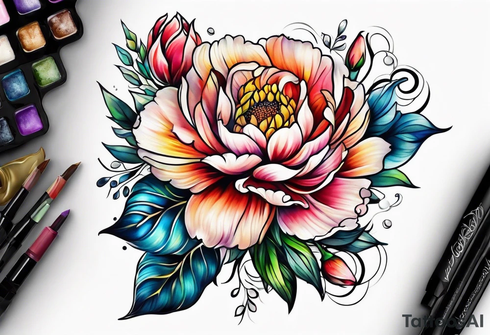 Flower tattoo idea