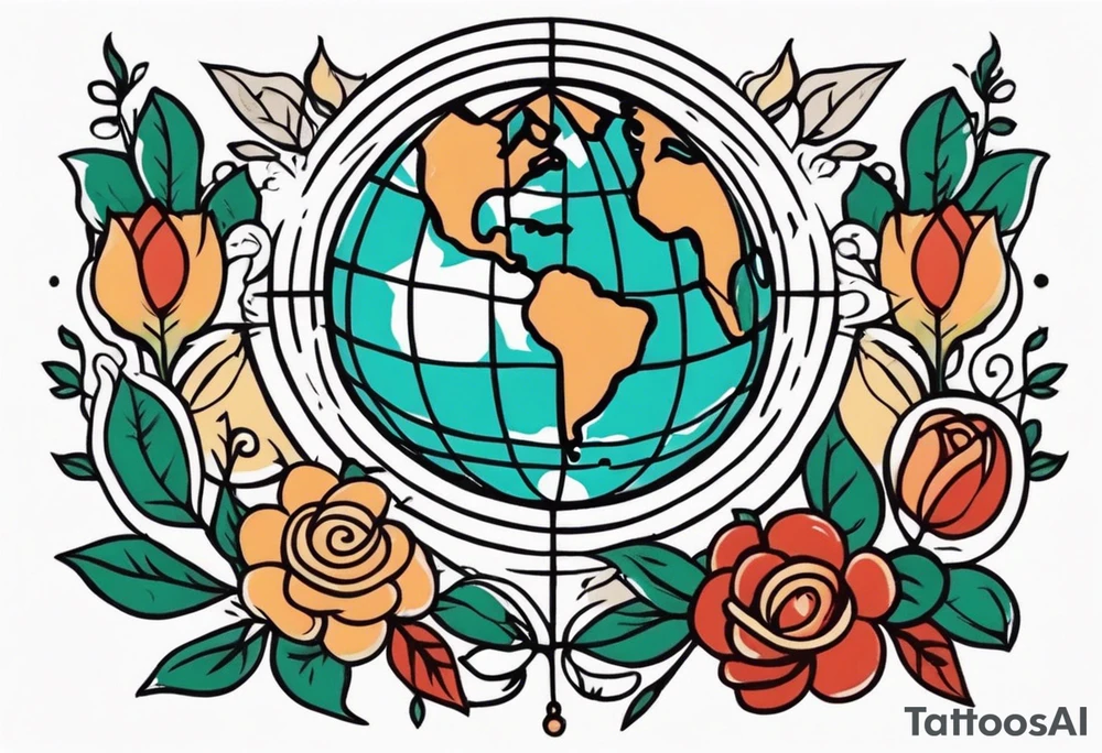 earth



old school vintage simple traditional design 



bold color simple tattoo idea