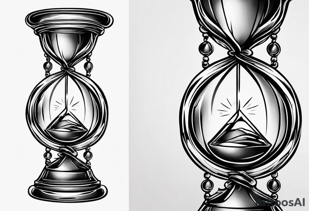 carpe diem hour glass tattoo idea