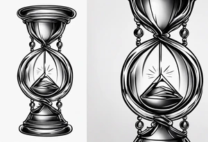 carpe diem hour glass tattoo idea
