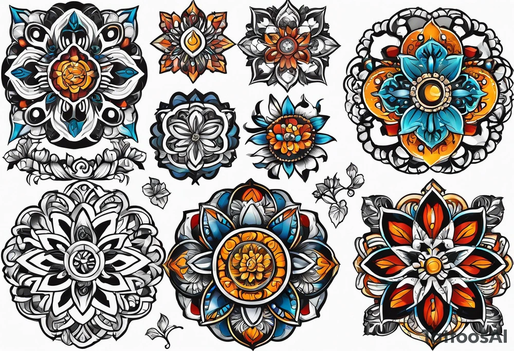 Ukrainian ornament tattoo idea