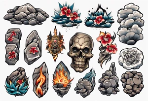 A rock tattoo idea