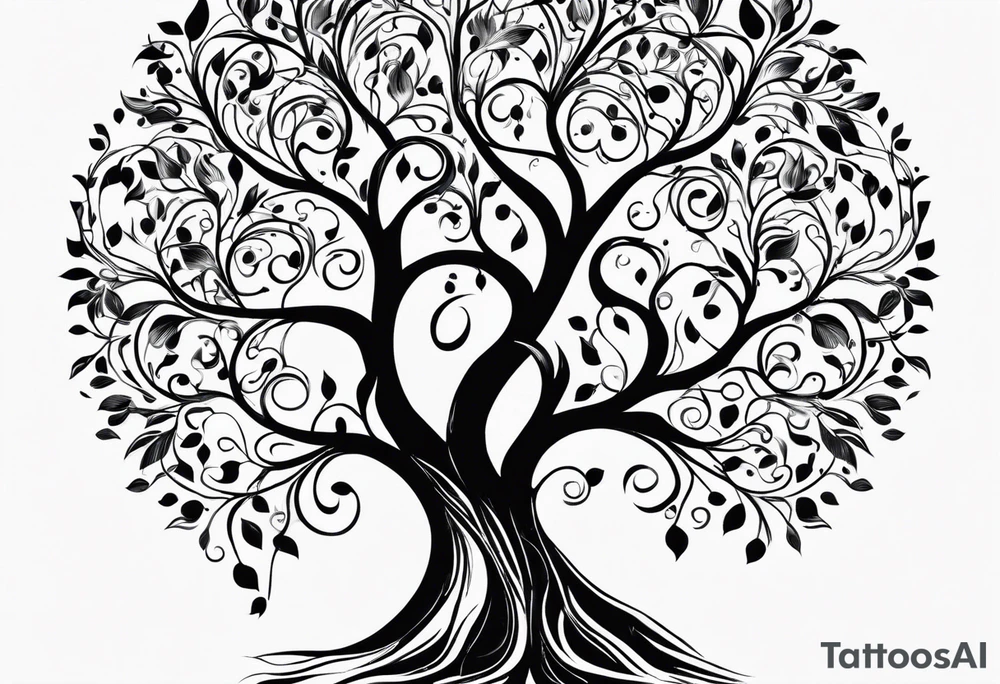 Mother, tree of life, sons tattoo idea