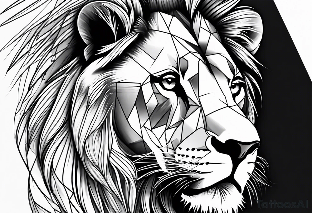 Sleeve tattoo lion tattoo idea
