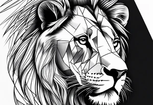 Sleeve tattoo lion tattoo idea