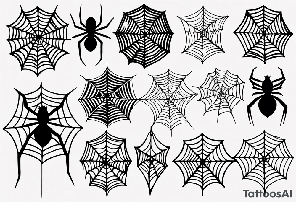 Spiderweb tattoo idea
