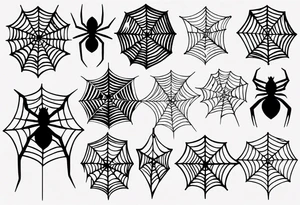 Spiderweb tattoo idea
