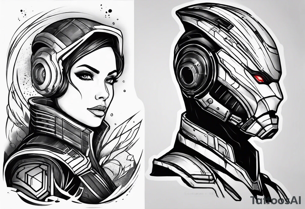 mass effect n7 tattoo idea