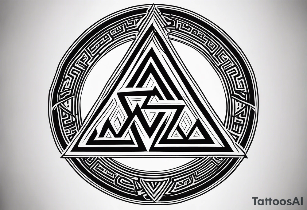 Valhalla valknut tattoo idea