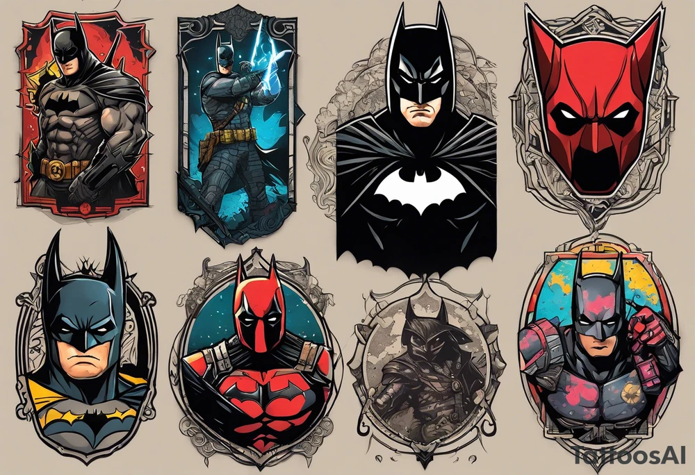 A colorful mashup inspired by some videogames and movies that I love for my calf. Here are the games and movies: Batman The Dark Knight,Deadpool, Counterstrike, Fallout, Borderlands, Lord of the rings tattoo idea