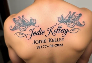 tattoo for my mother who passed away Jodie Kelley 4/18/1976-12/06/2022 tattoo idea