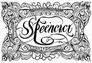 Spencerian Script：LvLiang tattoo idea