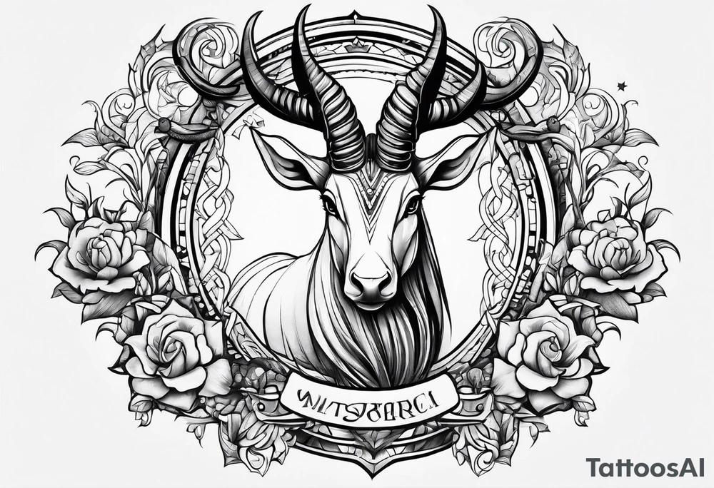 Capricorn tattoo idea