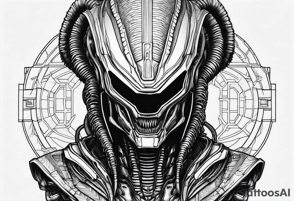 Xenomorph head tattoo idea