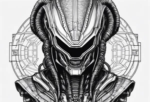 Xenomorph head tattoo idea