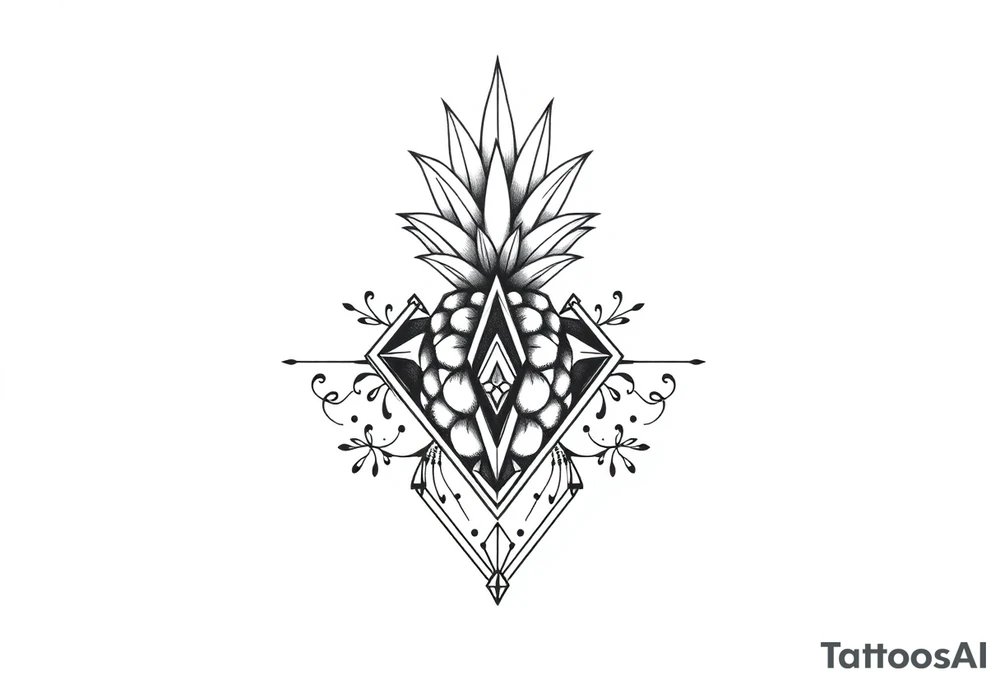 Pubic crown pineapple
diamond vagina and anus tattoo idea
