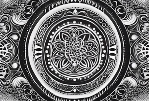 Maori with Croatian and Northern Irish influences tattoo idea