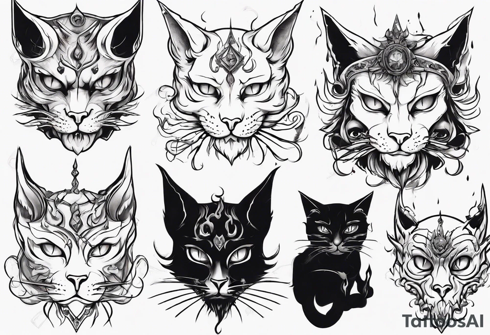 Hades as an cat tattoo idea