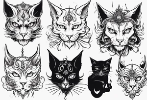 Hades as an cat tattoo idea