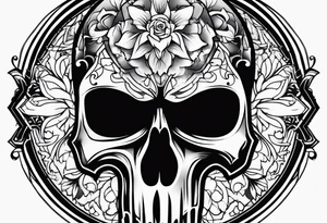 punisher skull from the movie or tv series tattoo idea