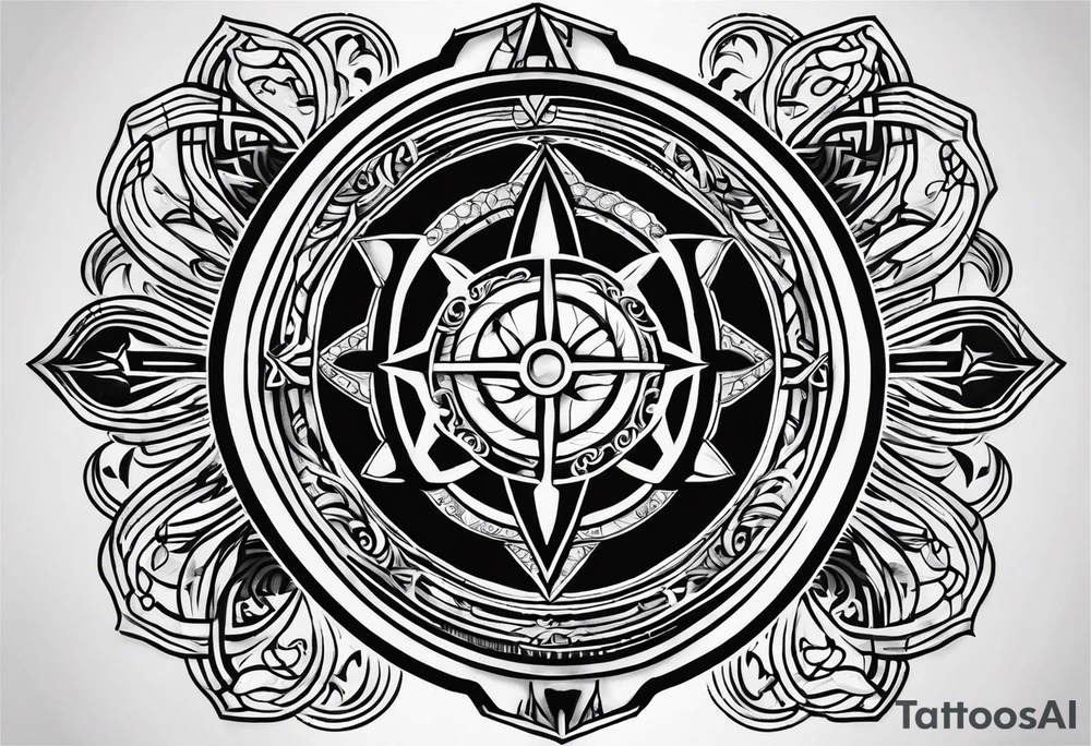 Jedi order symbol between carpe diem writing tattoo idea
