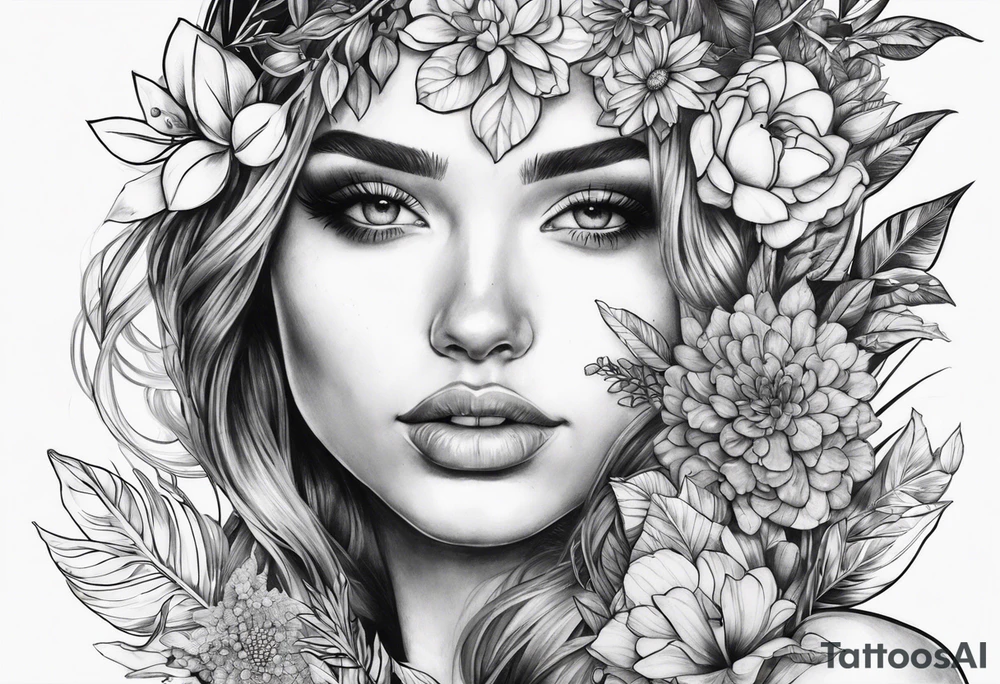 Greenery tattoo tattoo idea