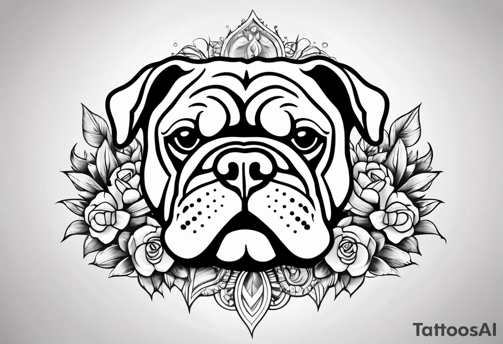 Bulldog tattoo idea