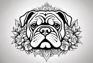 Bulldog tattoo idea